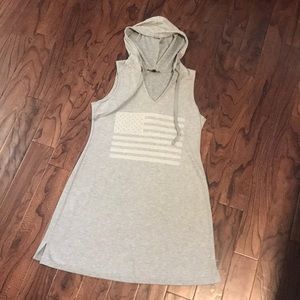 Drew Grey American Flag Hooded Dress